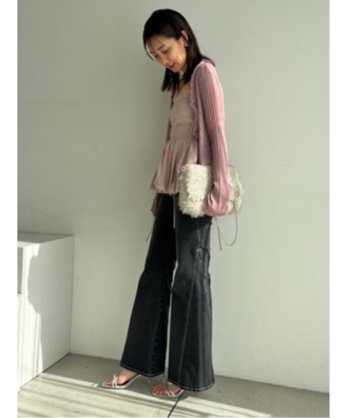 SNIDEL（スナイデル） ブーツカットデニムパンツ 0 グレー レディース