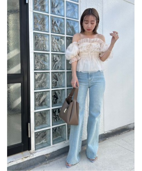 SNIDEL（スナイデル） ブーツカットデニムパンツ 0 グレー レディース