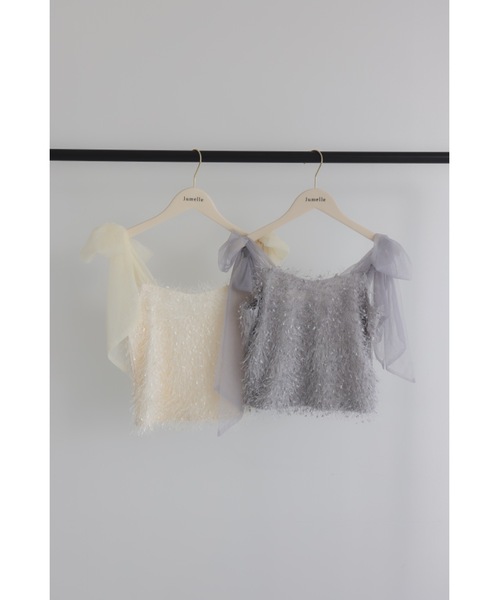 「jumelle」 ノースリーブニット FREE アイボリー レディース_画像2