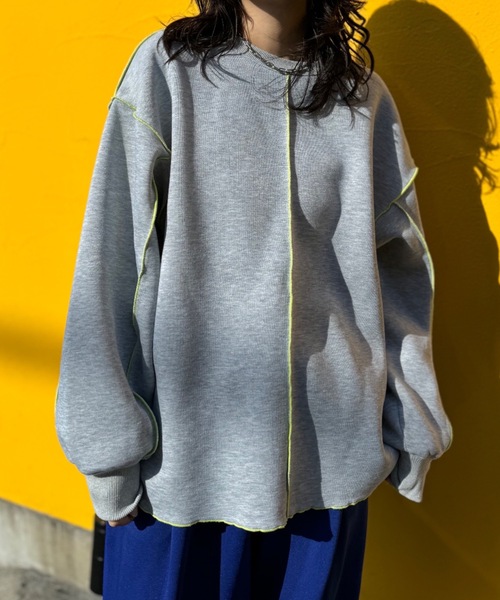 「mi via loca」 スウェットカットソー FREE オートミール レディース_画像3