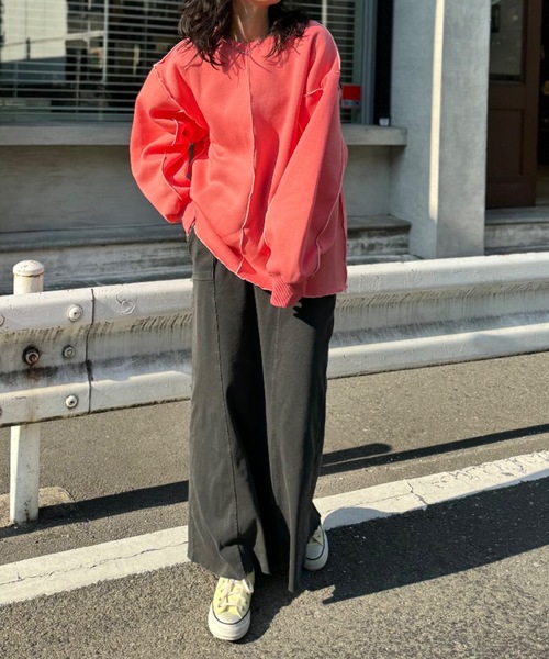 「mi via loca」 スウェットカットソー FREE オートミール レディース_画像7