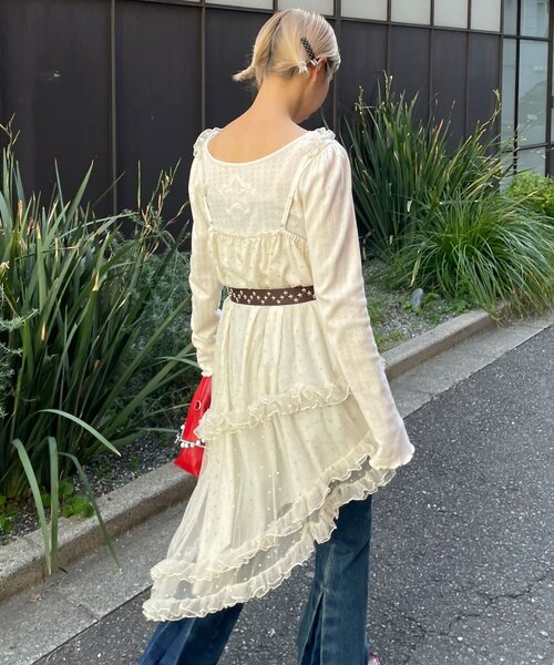 CIAOPANIC（チャオパニック） チュニック ラメドットチュール