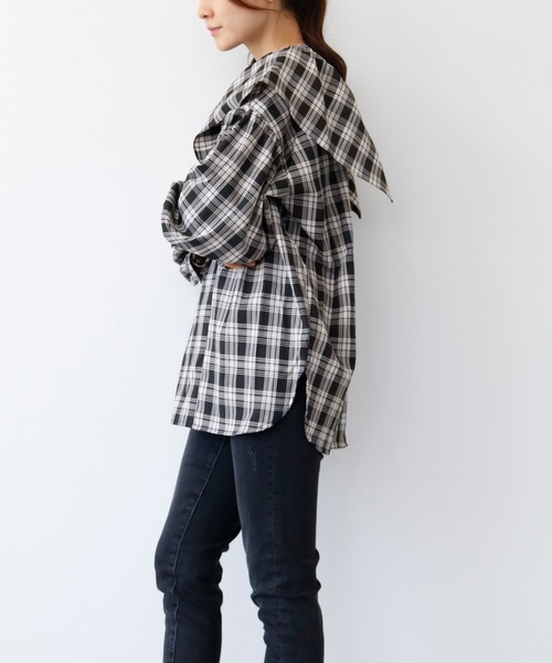 「ELFRANK」 長袖チュニック FREE ブラック レディース_画像3