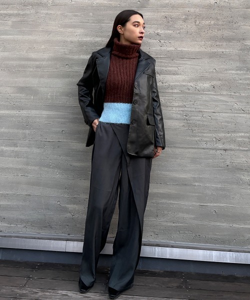 「SEN TOKYO」 スラックス M グレー レディース_画像6