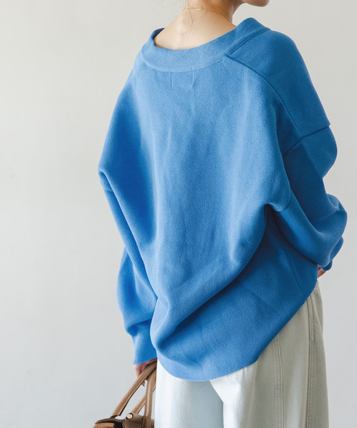 NOBLE（ノーブル） カーディガン ファインハニカムVネックカーディガン