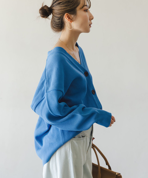 【美品】NOBLE Vネックカーディガン NOBLE（ノーブル） カーディガン 「追加」Vネックドルマンカーディガン