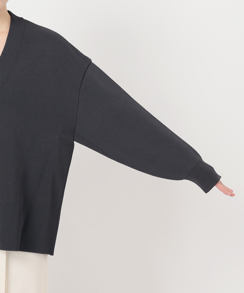 NOBLE（ノーブル） カーディガン ファインハニカムVネックカーディガン