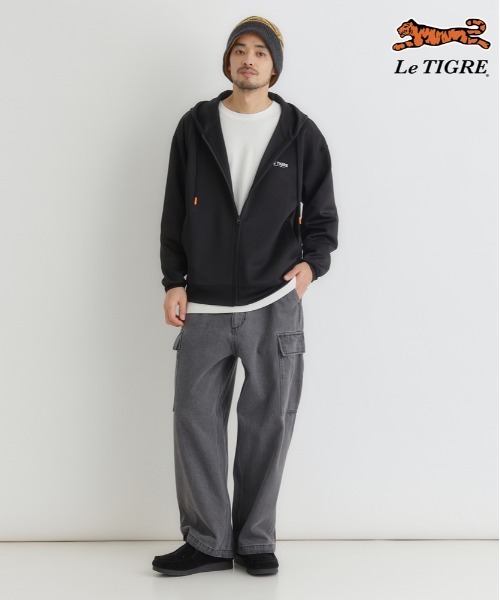 Right-on（ライトオン） パーカー 「Le TIGRE」ダンボールロゴ