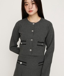 SLY（スライ） カーディガン MILANO RIB KNIT C/D ミラノリブ ニット