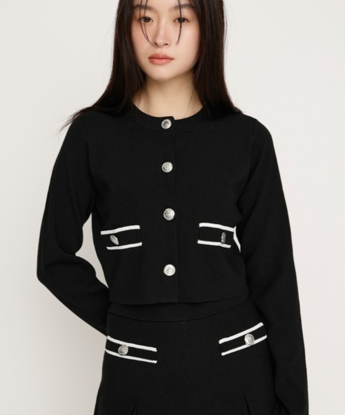 SLY（スライ） カーディガン MILANO RIB KNIT C/D ミラノリブ ニット