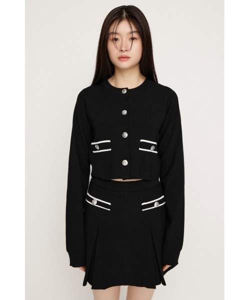 SLY（スライ） カーディガン MILANO RIB KNIT C/D ミラノリブ ニット