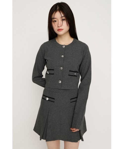 SLY（スライ） カーディガン MILANO RIB KNIT C/D ミラノリブ ニット