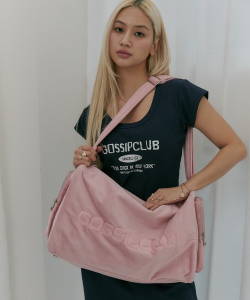 GOSSIP CLUB ボストンバッグ スウェードBIGボストンバッグ レディース