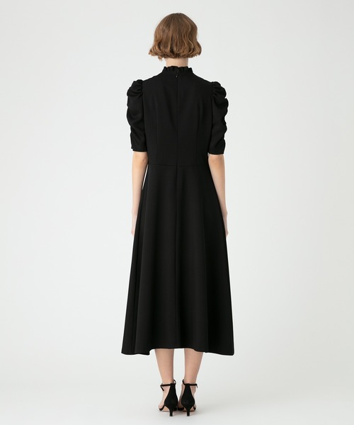 「LOULOU WILLOUGHBY」 半袖ワンピース 1 ブラック レディース_画像4
