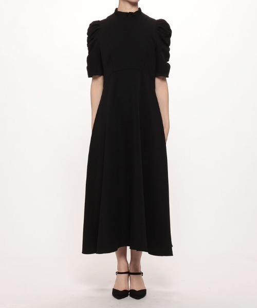 「LOULOU WILLOUGHBY」 半袖ワンピース 1 ブラック レディース_画像6