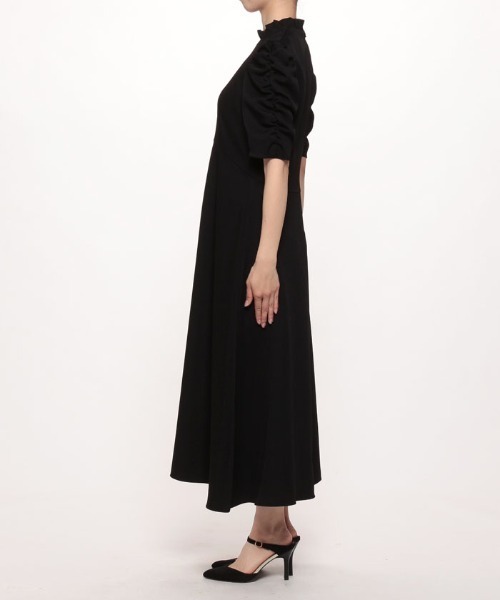 「LOULOU WILLOUGHBY」 半袖ワンピース 1 ブラック レディース_画像7