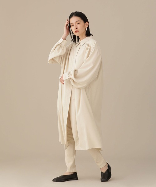 「AMOMENTO」 シャツワンピース 1 ブラック レディース_画像5