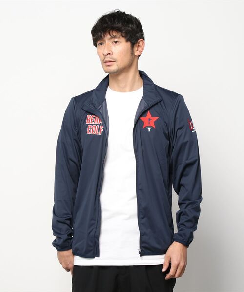 「BEAMS GOLF」 ブルゾン LARGE ネイビー メンズの画像