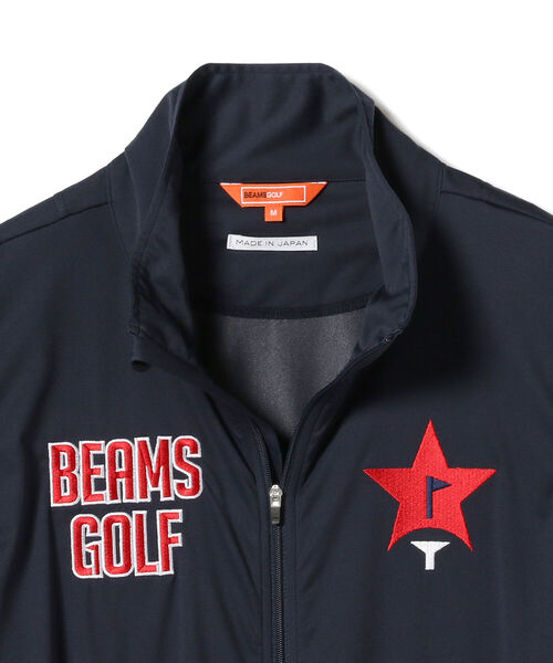 「BEAMS GOLF」 ブルゾン LARGE ネイビー メンズの画像