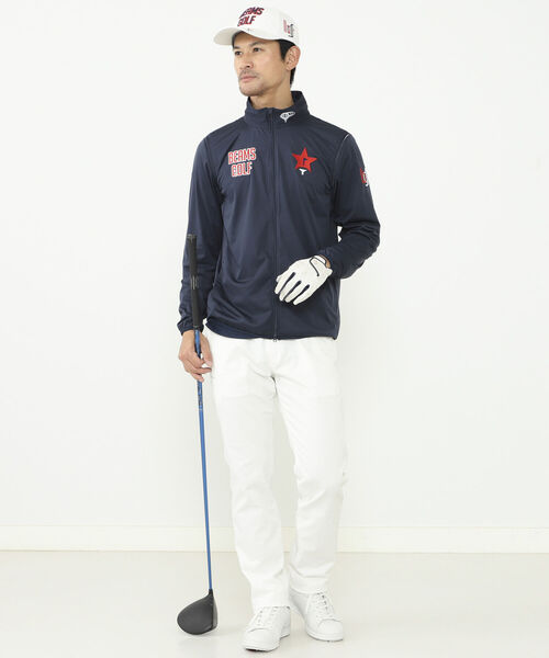 「BEAMS GOLF」 ブルゾン LARGE ネイビー メンズの画像