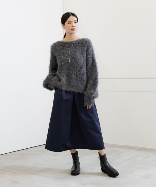 「Elura」 長袖ニット MEDIUM ライトベージュ レディース_画像2