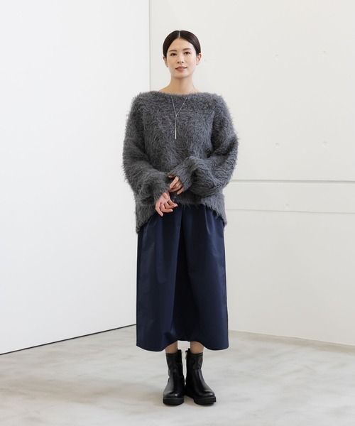 「Elura」 長袖ニット MEDIUM ライトベージュ レディース_画像3