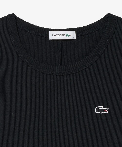 LACOSTE（ラコステ） ノースリーブワンピース 36 ブラウン レディース