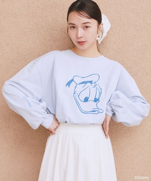 Disney（ディズニー） tシャツ Disney/アソートプリントロンTEE