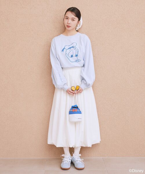 Disney（ディズニー） tシャツ Disney/アソートプリントロンTEE