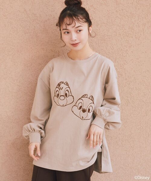 Disney（ディズニー） tシャツ Disney/アソートプリントロンTEE