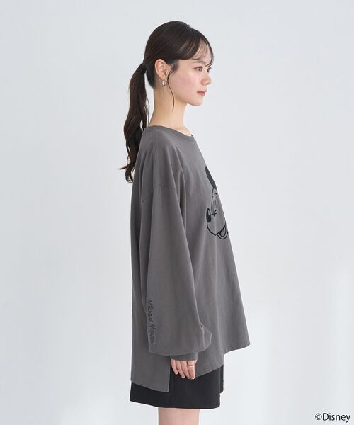 Disney Store グレー 長袖カットソー L Disney（ディズニー） tシャツ Disney/アソートプリントロンTEE