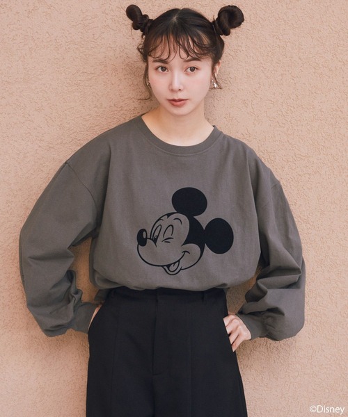 Disney（ディズニー） tシャツ Disney/アソートプリントロンTEE