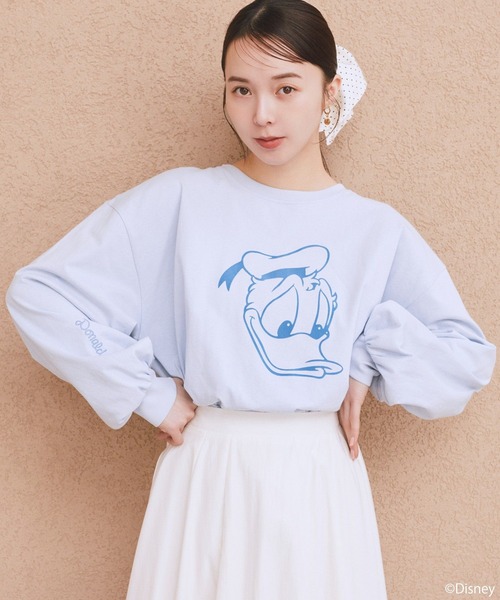 Disney（ディズニー） tシャツ Disney/アソートプリントロンTEE