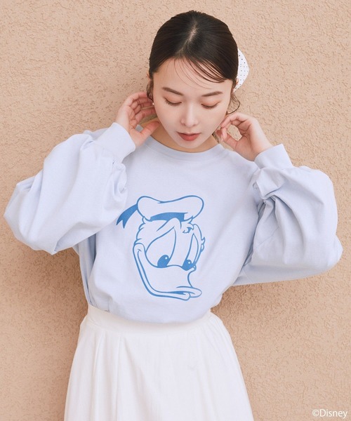 Disney（ディズニー） tシャツ Disney/アソートプリントロンTEE