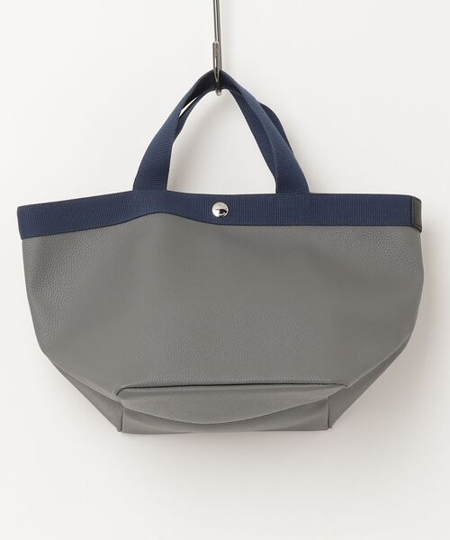 【定番・超人気】エルベシャプリエ ハンドバッグ レザー グレー Herve Chapelier（エルベシャプリエ） ハンドバッグ - グレー