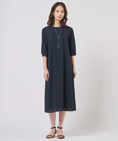 J.PRESS（J.プレス） ドレス シアーブロックチェック ワンピース