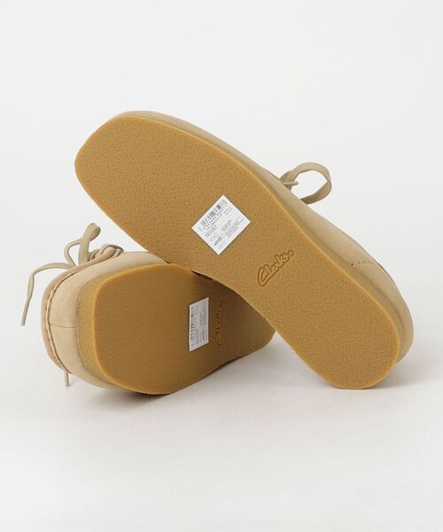 「Clarks」 モカシンシューズ UK6.5 ベージュ メンズ_画像3
