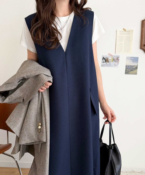 「classicalelf」 サロペットスカート X-LARGE ブラック レディース_画像3