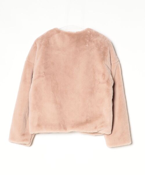 「OLIVE des OLIVE」 ノーカラージャケット M ベージュ レディース_画像2