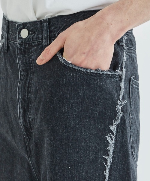 「Jieda」 デニムパンツ 2 ブラック メンズの画像