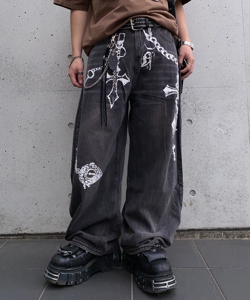 lilful ジーンズ デニム デニムパンツ 「26年春夏新作」Y2K クロス