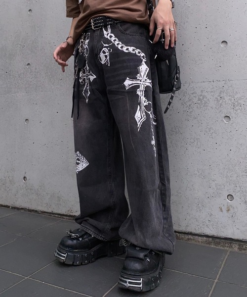 lilful ジーンズ デニム デニムパンツ 「26年春夏新作」Y2K クロス