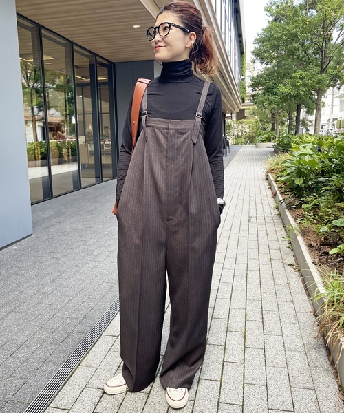 「Spick \u0026 Span」 オーバーオール 38 ネイビー レディースの画像