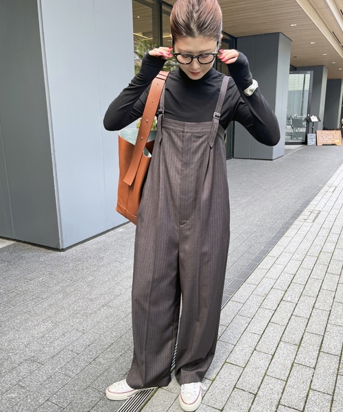 「Spick \u0026 Span」 オーバーオール 38 ネイビー レディースの画像