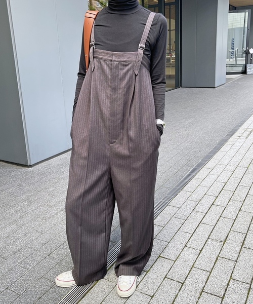 「Spick \u0026 Span」 オーバーオール 38 ネイビー レディースの画像