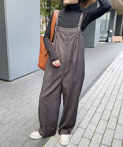 「Spick \u0026 Span」 オーバーオール 38 ネイビー レディースの画像