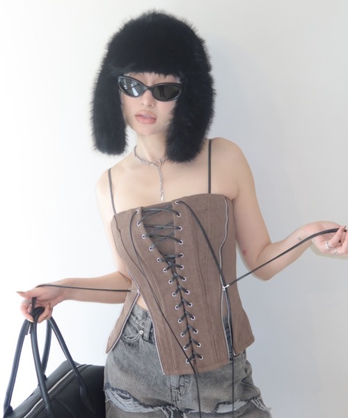 JOSE MOON（ジョゼムーン） LACEUP SWEAT BUSTIER/レースアップ