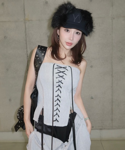JOSE MOON（ジョゼムーン） LACEUP SWEAT BUSTIER/レースアップ