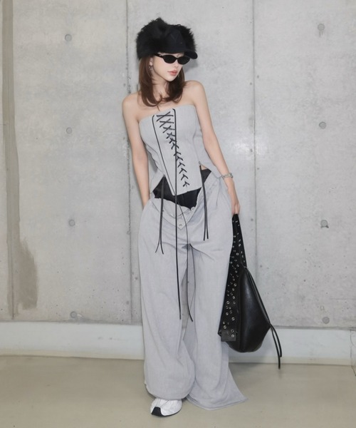 未使用品 美品 JOSE MOON ジップアップ ビスチェ 38 JOSE MOON（ジョゼムーン） チューブトップ ベアトップ ARMURE ZIP