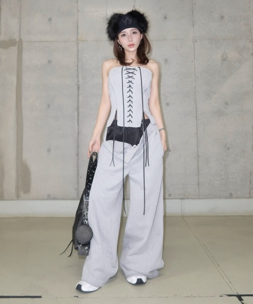 JOSE MOON（ジョゼムーン） LACEUP SWEAT BUSTIER/レースアップ